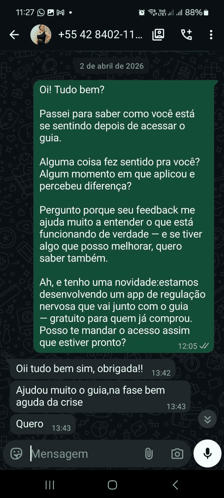 Depoimento WhatsApp 4