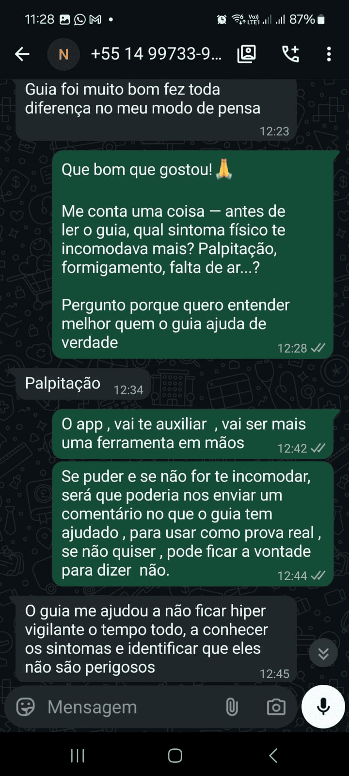 Depoimento WhatsApp 5