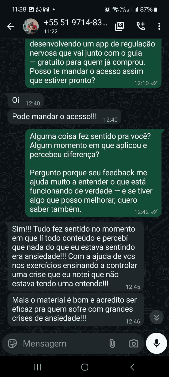 Depoimento WhatsApp 6